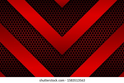 Abstract metallic red and black frame design innovation technology concept layout background. Vector template for use element cover, banner, wallpaper, presentation, flyer