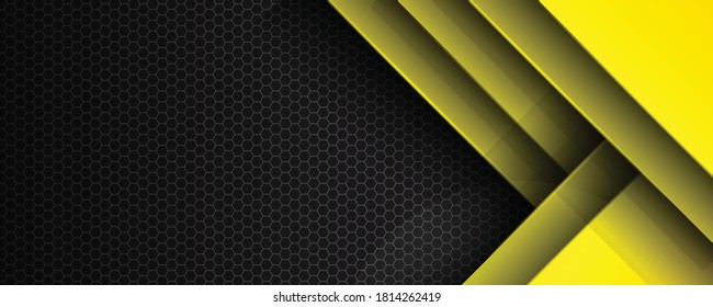Resumen del fondo del concepto de innovación tecnológica del diseño del marco negro metálico. Ilustración vectorial para el fondo moderno de la presentación de los discursos, diseño de folletos, deslizador de sitios web, página de inicio