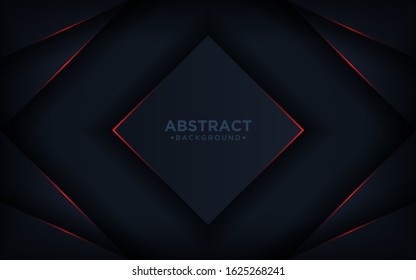 abstract metallic red black. Tech dark design with Vector background. Elegant decoration