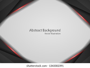 abstract metallic red frame tech racing technology innovation concept on white background.