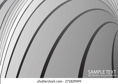 Abstract metallic silver vector background illustration - Metallic vector circular abstract design template