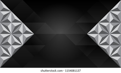 The abstract metallic triangle modern background vector illustration.