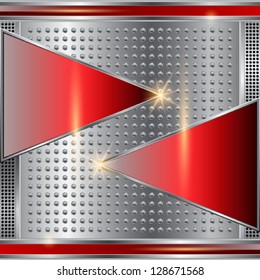 Abstract metallic vector background.