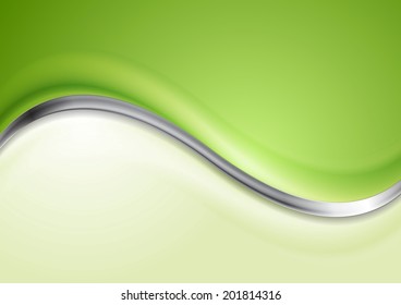 Abstract metallic vector wave background