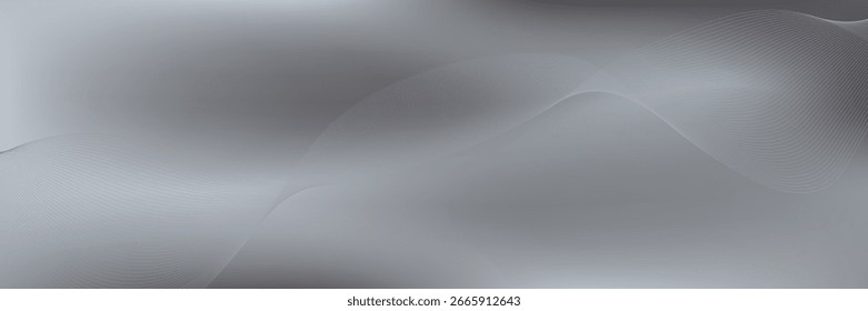 Abstract metallic wave texture in silver and gray tones,vector illustration,bussines