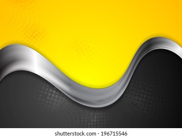 Abstract metallic wave vector design