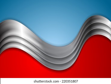 Abstract metallic wave vector design