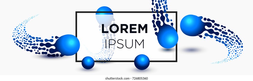 Abstract Meteor color shapes for composition banner backgrounds. Trendy abstract banner. Futuristic design posters. Vector Eps10