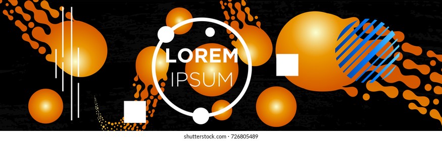 Abstract Meteor color shapes for composition banner backgrounds. Trendy abstract banner. Futuristic design posters. Vector Eps10
