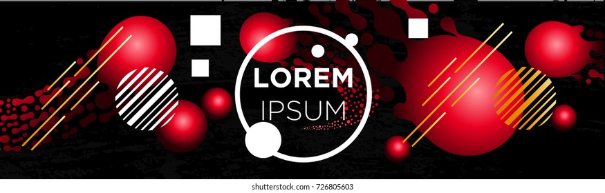 Abstract Meteor color shapes for composition banner backgrounds. Trendy abstract banner. Futuristic design posters. Vector Eps10