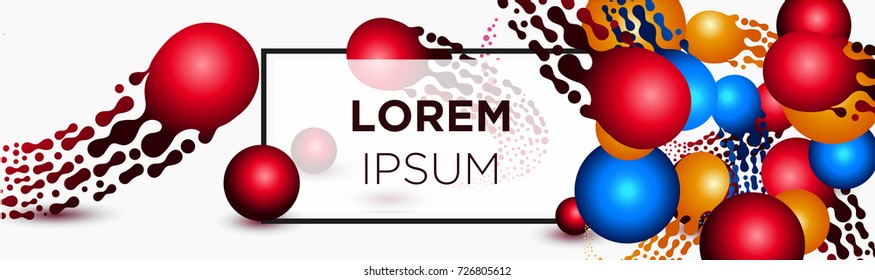 Abstract Meteor color shapes for composition banner backgrounds. Trendy abstract banner. Futuristic design posters. Vector Eps10