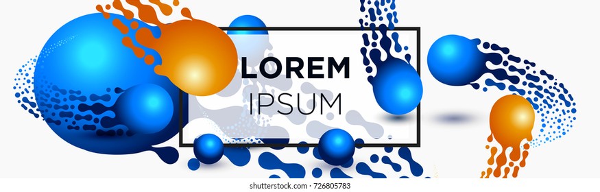 Abstract Meteor color shapes for composition banner backgrounds. Trendy abstract banner. Futuristic design posters. Vector Eps10