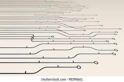 Abstract metro scheme background
