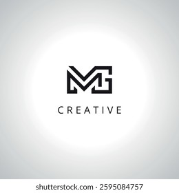 Abstract MG GM Logo Template With Vector Eps.