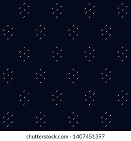 Abstract micro line shape geometric motif patern classy manly background. Modern simple freehand embroidery design running stitch template. Textile swatch, man shirt, ladies dress all over print block