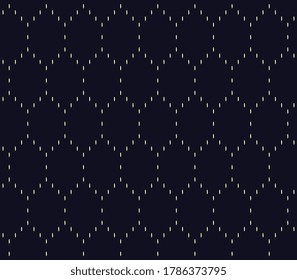 Abstract micro line shape geometric motif patern classy manly background. Modern simple freehand embroidery design running stitch template. Textile swatch, man shirt, ladies dress all over print block