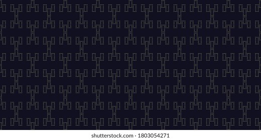 Abstract micro line shape geometric motif patern classy manly background. Modern simple freehand embroidery design running stitch template. Textile swatch, man shirt, ladies dress all over print block
