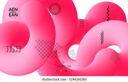 Abstract microbiology. Microscope view of virus cells or probiotics bacteria cell. Medical science research background. 3D bright colored complex fluid shape on white. Biotechnology network concept.