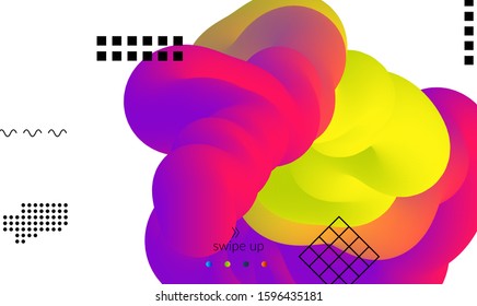 Abstract microbiology. Microscope view of virus cells or probiotics bacteria cell. Medical science research background. 3D bright colored complex fluid shape on white. Biotechnology network concept.