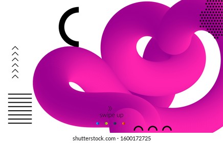 Abstract microbiology. Microscope view of virus cells or probiotics bacteria cell. Medical science research background. 3D bright colored complex fluid shape on white. Biotechnology network concept.