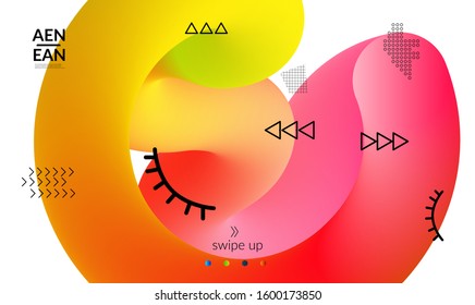 Abstract microbiology. Microscope view of virus cells or probiotics bacteria cell. Medical science research background. 3D bright colored complex fluid shape on white. Biotechnology network concept.