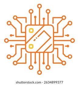 Abstrato microchip circuito placa tecnologia inovação design