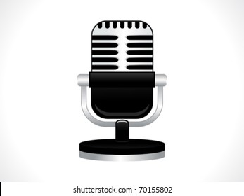 abstract microphone icon vector illustration