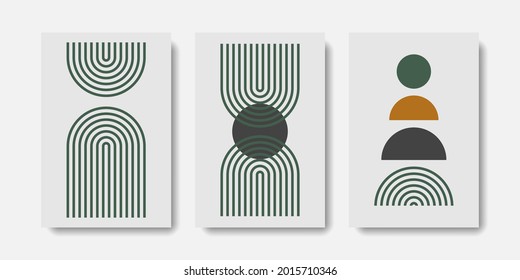 Resumen de las impresiones de arte mural de concepto de mediados de siglo
