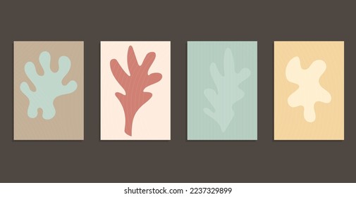 conjunto abstracto de arte vectorial moderno de mediados de siglo 