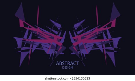 abstract midnight background blue shape non geometric with space template