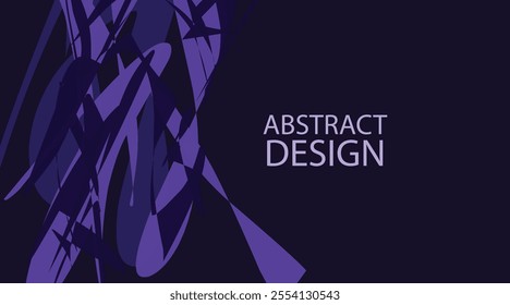 abstract midnight background blue shape non geometric with space template