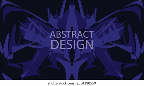 abstract midnight background blue shape non geometric with space template