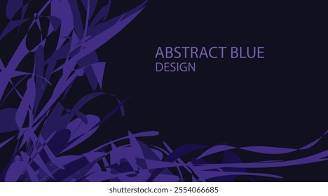 abstract midnight blue background space editable vector eps10