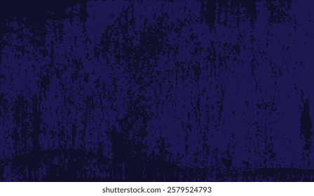 Abstract Midnight Blue Grunge Texture with Dark Splashes and Aged Appearance