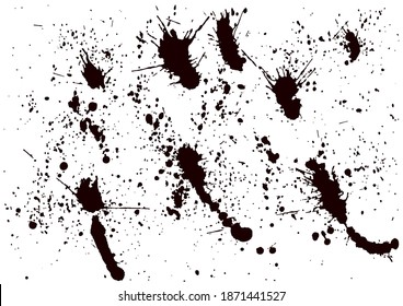 Abstract mild textured effect. Old vintage scratches, stain, paint splats, spots