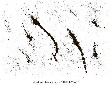 Abstract mild textured effect. Old vintage scratches, stain, paint splats, spots