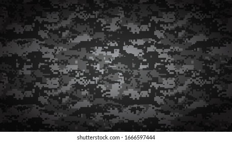 Abstract military camouflage background. black and white gray repeated seamless pattern print svg