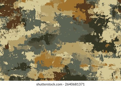 Abstract Military Camouflage Background Made of Splash. Camo Pattern for Army Clothing. Digital Camouflage seamless pattern. Vector camouflage pattern. Hunting camouflage