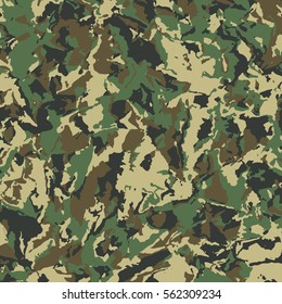 Abstract Military Camouflage Background Made of Splash. Camo Pattern for Army Clothing.