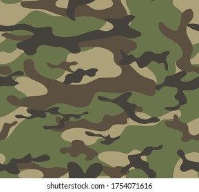 
Abstract military camouflage pattern seamless background classic style.