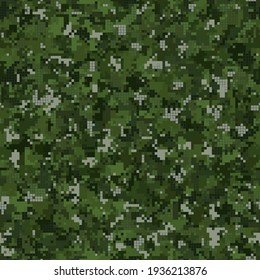 Abstract Military Or Hunting Camouflage Seamless Pattern Background