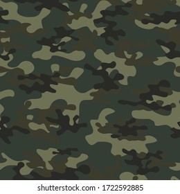 
Abstract military texture camouflage seamless pattern for textiles. Vector illustration. Ornament.