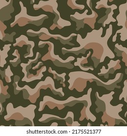 Abstract military texture camouflage seamless pattern, army seamless print for textile