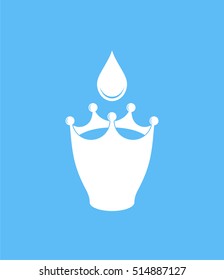 Abstract milk. Logo. Vector illustration