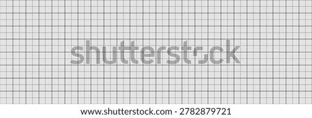 Abstract millimeter graph paper grid with squared bg. Geometric pattern for technical engineering school scale line measurement. Vector editable stroke seamless pattern. Lined blank for education