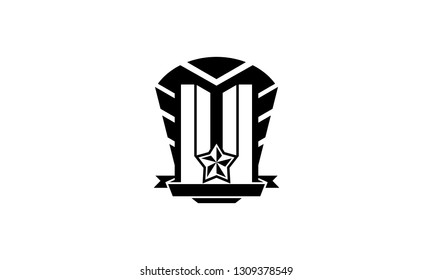 Abstract Millitary Style Logo Vector