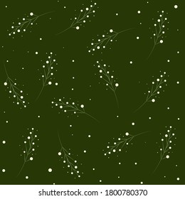 Abstract mimosa seamless floral pattern for design, fabric, paper etc.