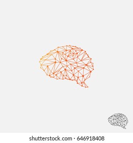 Abstract Mind Brain Line Art Vector Stock Vector (Royalty Free) 646918408