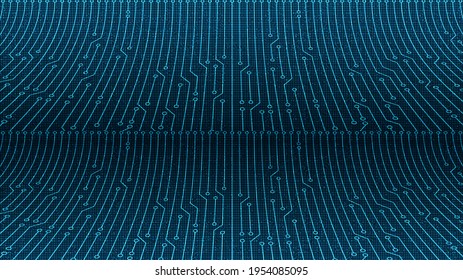 Abstract Mini Circuit Board Technology Background,Digital and Connection Concept design,Vector illustration