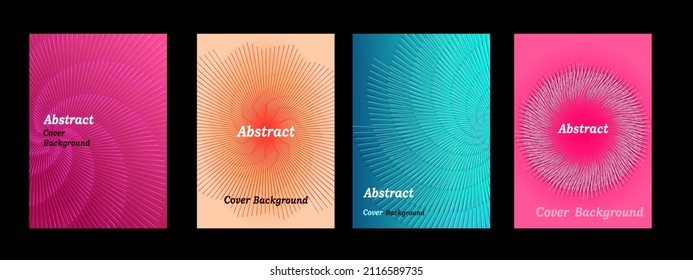 Abstract mini line art background vector. Mini swirling line pattern style texture. For wall art, poster,card, invite, flyer, brochure, leaflet and cover.